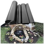Ağır Hizmet Siyah Gölet Kaplaması, Arka Bahçe Koi Göleti Kaplama Filmi 3x3m 4x5m 6x12m 8x10m 10x10m 0.12MM HDPE Su Geçirmez Membran, Balık Göletleri, Çeşmeler için