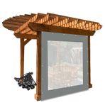 Ağır hizmet su geçirmez açık açık şeffaf muşamba perde pergola sundurma çardak bahçe hava koşullarına dayanıklı paneli gizlilik ve koruma için