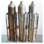 Ağır Hizmet Tipi 304 Paslanmaz Çelik Oksijen Silindir Depolama Rafı - Koruyucu Zincir ve Raflı 4L Gaz Tanklarını Düzenleyin - Dayanıklı Ev ve Okul Çözümü (24"x7.9"x15.7")