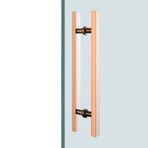 Ağır Hizmet Tipi 60cm Modern Cam Kapı Kolu, Açık ve İç Mekan Kullanımı için Şık Push-Pull Ahır ve Ofis Giriş Kolu, Ticari Alanlar için Dayanıklı ve Şık Tasarım