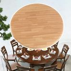 Ağır Hizmet Tipi Büyük Ahşap Tembel Susan Döner Tabla - 24" ve 40" Yemek Masası Mutfak ve Restoran için Döner Servis Tepsisi - Yuvarlak Servis Tabağı Kütük Stili (80 cm/32 inç)