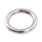 Ağır Hizmet Tipi Dikişsiz Paslanmaz Çelik Metal O 304 Paslanmaz Çelik Daire Halkası Katı Kaynaklı O-daire Halkası Demir Halkası Pet Çekme Halkası Balık Ağı Çekme Halkası Askı Çelik Halkası(M4x20 (2pcs