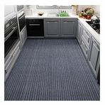 Ağır Hizmet Tipi Kauçuk Dış Mekan Kapı Paspası Kaymaz TPR Destekli Kir Tutucu Bariyer Yıkanabilir Büyük Mutfak Paspası Yolluk Halı Giriş için (Boyut: 200x300 cm Renk: Flok)