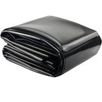 Ağır Hizmet Tipi PVC Gölet Astarı 0,5 mm Su Geçirmez HDPE Gölet Astarı Balık Havuzları Su Özellikleri Akarsular Çeşmeler Şelaleler ve Su Bahçeleri Siyah 1x1m (3,3x3,3 ft)
