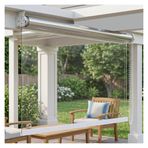 Ağır Hizmet Tipi Şeffaf Rüzgar Geçirmez Stor Perde, Balkon Veranda Şeffaf PVC Kör ve Grommet, Dış Mekan için Su Geçirmez Isı Yalıtımlı Yumuşak Vinil Bölme, Özel Boyut(W115*H180cm/W45.27*H70.86in)