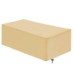 Ağır Hizmet Tipi Su Geçirmez Bahçe Mobilyaları Kapakları 86x86x36cm 420D Oxford Kumaş Rüzgar Geçirmez Veranda Masa Örtüleri Dış Mekan Dikdörtgen Mobilya için Dayanıklı Koruma Elementlere Karşı