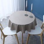 Ağır Hizmet Tipi Su Geçirmez Yuvarlak Vinil Masa Örtüsü 270 cm Çiftlik Evi Masa Örtüsü Silinebilir Plastik Masa Örtüsü Mutfak, Parti, Piknik Yemek, İç ve Dış Mekan Kullanımı için İlkbahar Yaz Teması