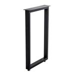 Ağır Modern Metal Masa Ayakları 70/100cm Siyah Çelik Yedek Ayaklar Kahve ve Yemek Masaları için Endüstriyel Stil DIY Mobilya Ayakları