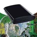 Ağır PVC Gölet Liner 5x12mBlack Su Geçirmez Membran Balık Havuzları Çeşmeler Su Bahçeleri ve Şelaleler için Dayanıklı Underlay Sızdırmazlık Filmi