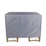 Ağır su geçirmez bahçe mobilyası örtüsü 127 × 127 × 76cm açık veranda masa örtüsü teras kanepe Oxford kumaş Anti UV korumalı hava koşullarına dayanıklı mobilya örtüsü