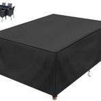 Ağır su geçirmez dış mekan mobilyası kapak 400x400x75cm UV dayanıklı rip geçirmez Oxford kumaş dayanıklı veranda masa örtüsü Rattan bahçe mobilyaları için