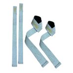 Ağırlık Kaldırma Kayışı Halter Strap, Fitness, Crossfit, Ağırlık Kaldırma Kayışı/Lifting Deadlift (Gri-Gold)