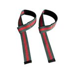 Ağırlık Kaldırma Kayışı Halter Strap, Fitness, Crossfit, Ağırlık Kaldırma Kayışı/Lifting Deadlift (Kırmızı-Yeşil)
