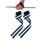 Ağırlık Kaldırma Kayışı Halter Strap, Fitness, Crossfit, Ağırlık Kaldırma Kayışı/Lifting Deadlift (Siyah-Beyaz)