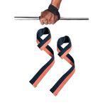 Ağırlık Kaldırma Kayışı Halter Strap, Fitness, Crossfit, Ağırlık Kaldırma Kayışı/Lifting Deadlift (Turuncu-Siyah)