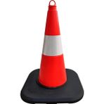Ağırlıklı Trafik Konisi 50 cm Tpe