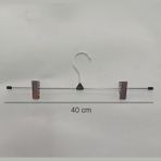 Ağırsoy 10 Adet Mandallı Tel Etek Pantolon Askısı Mandalları Nikel Kaplama 40 cm - Metal