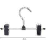 Ağırsoy 10 Adet Nikel Kaplama Mandallı, Galvaniz Teli, Etek Pantolon Askısı 20 cm - Metal