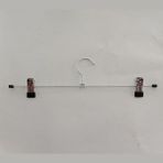 Ağırsoy 10 Adet Paslanmaz Çelik Mandallı, Galvaniz Tel, Uçları Plastik, Tel Etek Pantolon Askısı 40 cm - Metal