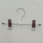 Ağırsoy 10 Adet Paslanmaz Çelik Mandallı, Tel, Etek Pantolon Askısı, Mandal Ucu Beyaz Pvc, 20 cm - Metal