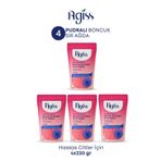 AGISS Hassas Ciltler Için Boncuk Inci Sir Ağda 880 gr 4 Adet