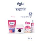 AGISS Sir Ağda Makinesi, Hassas Ciltler Için 220 Gr Boncuk Ağda, Ağda Temizleme Yağı 150ml Ağda Seti