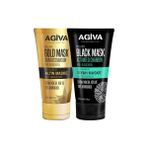 Agiva 2li Siyah ve Gold Soyulabilir Maske