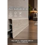Agk Esquero Açılabilir Kapaklı Kablo Kanallı Pvc Süpürgelik 250 cm Suya, Neme ve Darbeye Dayanıklı, ESQ603