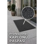 Agkhome Aquila Antrasit Kapı Önü Paspası 90x150 cm Kaymaz Yıkanabilir Polipropilen Giriş Matı - 90 x 150 cm