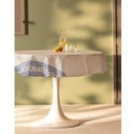 Agnes Pvc Masa Örtüsü - Beyaz/Mavi - 140 cm