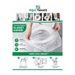 ağol tekstil Tek Kullanımlık Klozet Kapak Örtüsü 40x50 cm 50 Adet Ekonomik Paket