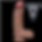 Agor Shop 21,5 cm Dual Layered Silicone Cock Çift Katmanlı Slikon Belden Bağlamalı Dildo Strapon