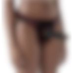 Agor Shop Easy Strapon Set 19CM Testissiz Belden Bağlamalı Black Dildo Strapon
