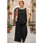 AGORATEKSTİL Kadın Yeni Sezon Müslin Kumaş Pantolon Ve Bluz Takım