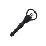 Agorshop 10 Fonksiyonlu Titreşimli Pleasure Slicone Anal Beads Vibratör Black