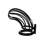 Agorshop Black World Master Male Chastity Breathable Cage Nefes Alınabilir Penis Kilidi 45 Mm