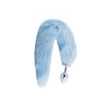 Agorshop Blue Fox Tail Tilki Kuyruklu Metal Anal Plug