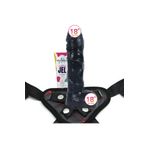 Agorshop Dildo Series Beast 20 cm Strapon Siyahi Realistik Dildo