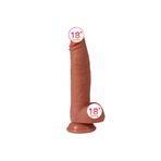 Agorshop Dildo Series Leo 23 Cm Çift Katmanlı Ekstra Yumuşak Gerçekci Et Dokulu Realistik Penis
