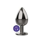 Agorshop Large Purple Taşlı Metal Anal Plug