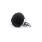 Agorshop Rabbit Tail Black Boğumlu Metal Anal Plug