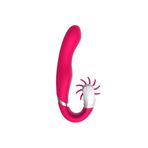 Agorshop Rotating Tongue Lick Clit Stimulation G-Spot Rabbit Vibrator Pink