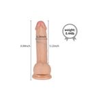 Agorshop Seks Shopda Ultra Yumuşak Çift Katmanlı 17 Cm Realistik Dildo