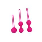 Agorshop Slicone Metal Jiggles Kegel Egzersiz Top Set Pink
