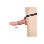 Agorshop Strapon Belden Bağlamalı Lüks UniSeks Içi Boş 17 Cm Belden Bağlamalı Penis
