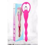 Agorshop Titreşimli Pembe Silikon Anal Plug Tıkaç