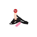 Agorshop Titreşimli Strapon Belden Bağlamalı Yumuşak Yapıya Sahip Belden Bağlamalı Kemerli Penis