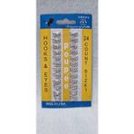 Agraf Düğme Kopça Düğme 24lü 1.3cm Metal No:1 Sütyen Kopça Etek Kopça Yelek Kopça Atlet Kopça - 1,3cm