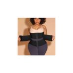Agraflı Latex Korse Inceltici Kum Saati Sıkılaştırıcı Bel Korsesi - L - XL - Siyah