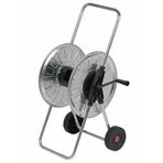 AGRATİ 220 HORTUM MAKARASI TEKERLİ KROM METAL (80mt-1/2'')